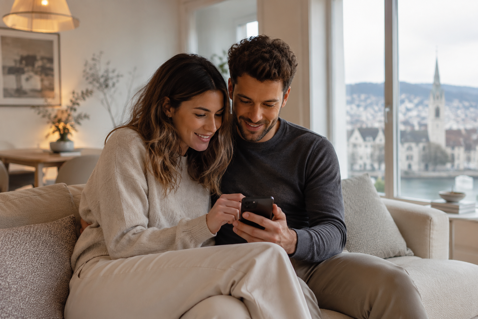 Paar mit LGnet Mobile-Abo